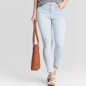 4TH OF JULY*** Blue&White Striped Jeans​
